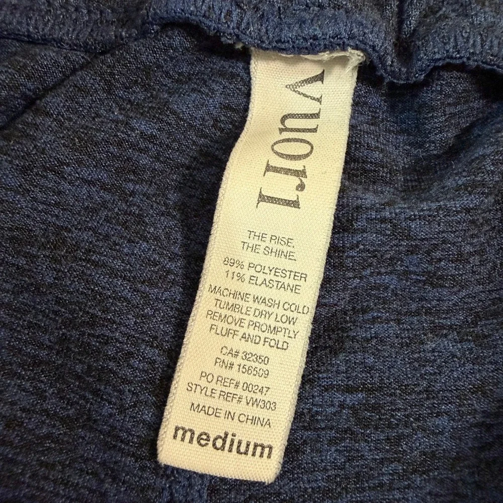 Vuori Performance Joggers Womens Size M Navy Heather Stretch Sweatpants VW303 - Picture 4 of 9